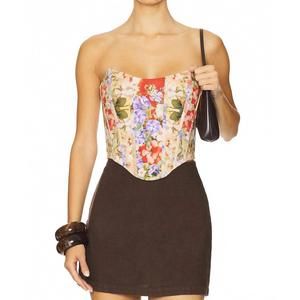 NEW FALGUNI SHANE PEACOCK corset top in spring time whispers